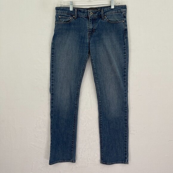 Levi's Demi Curve Jeans Womens 8/29 Blue Classic Mid-Rise Straight Denim Pants - Picture 1 of 12